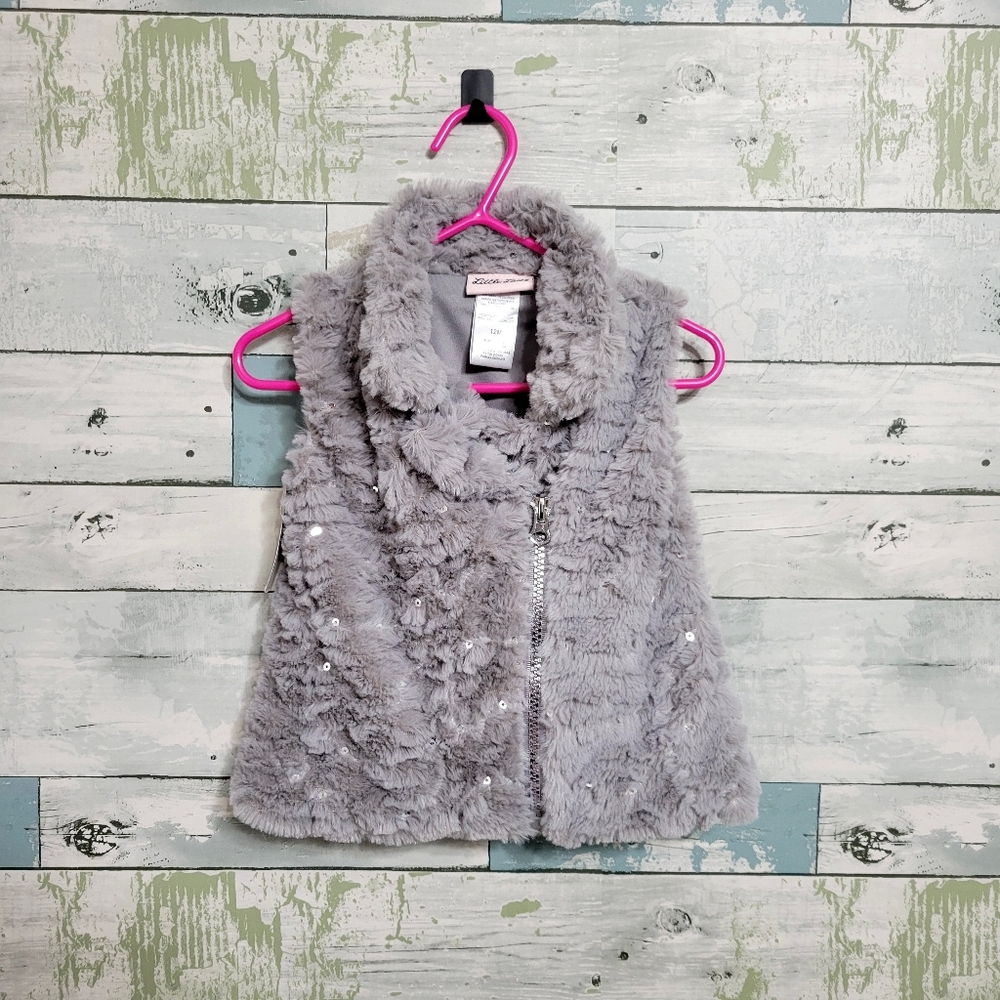 Little Lass | Fur Moto Vest | BNWT | 12mo